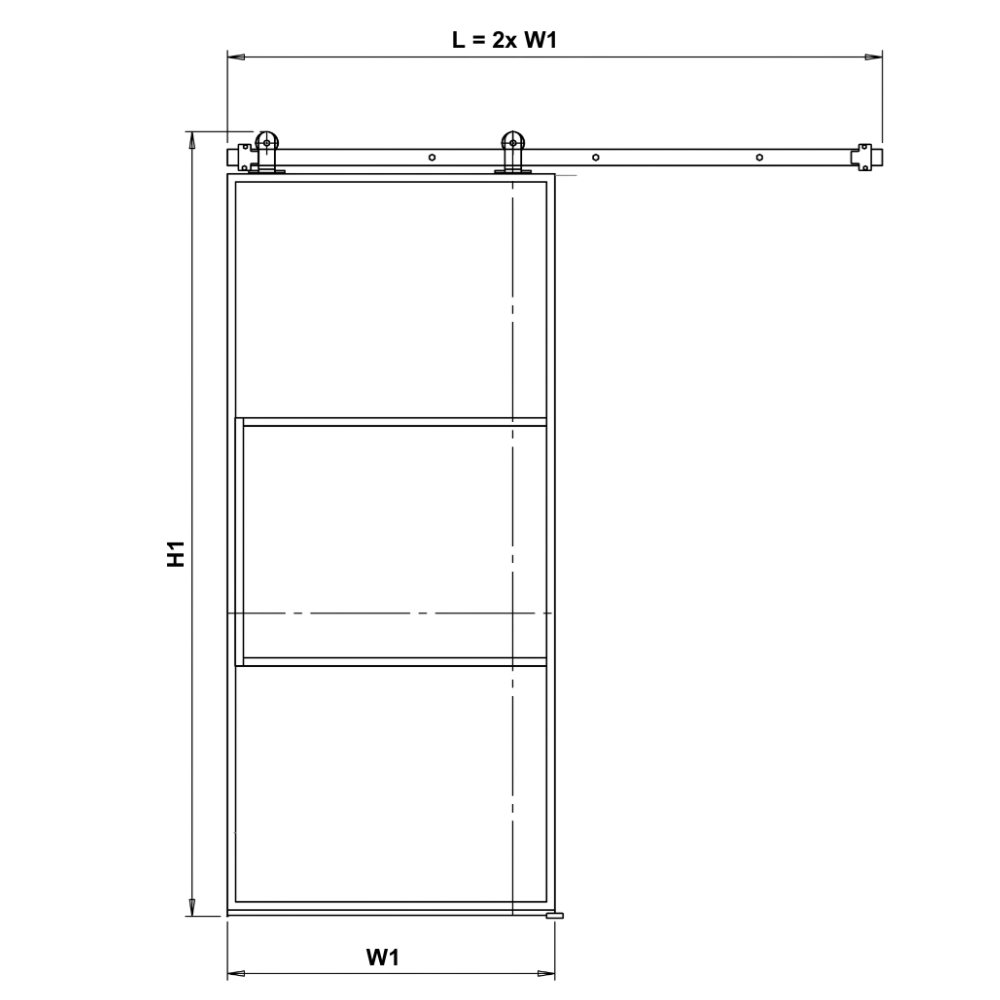 Schiebetür (Loft Art)