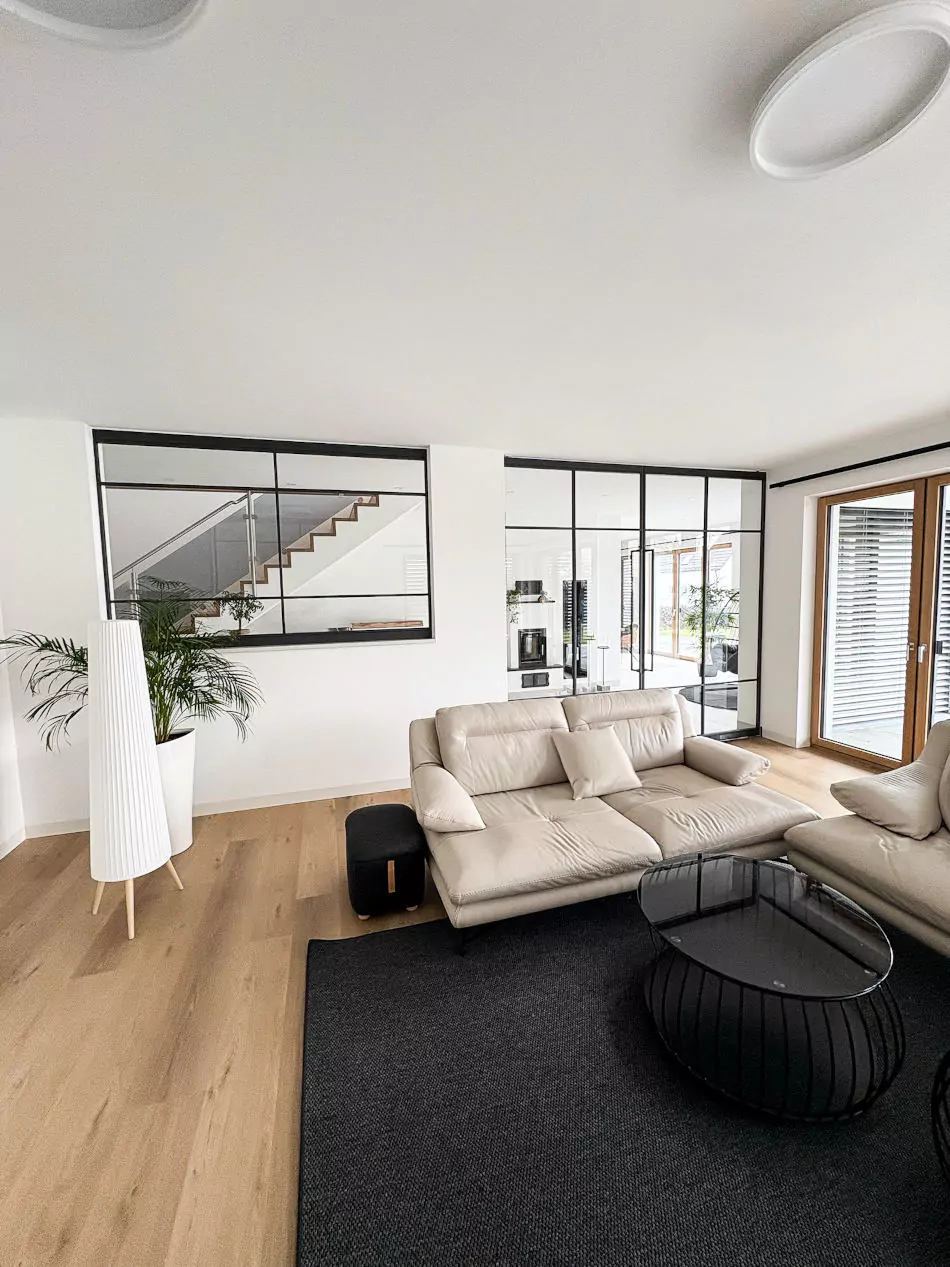 steel-interior-loft-doppeltür-und-fenster-wohnzimmer-pivot-tür