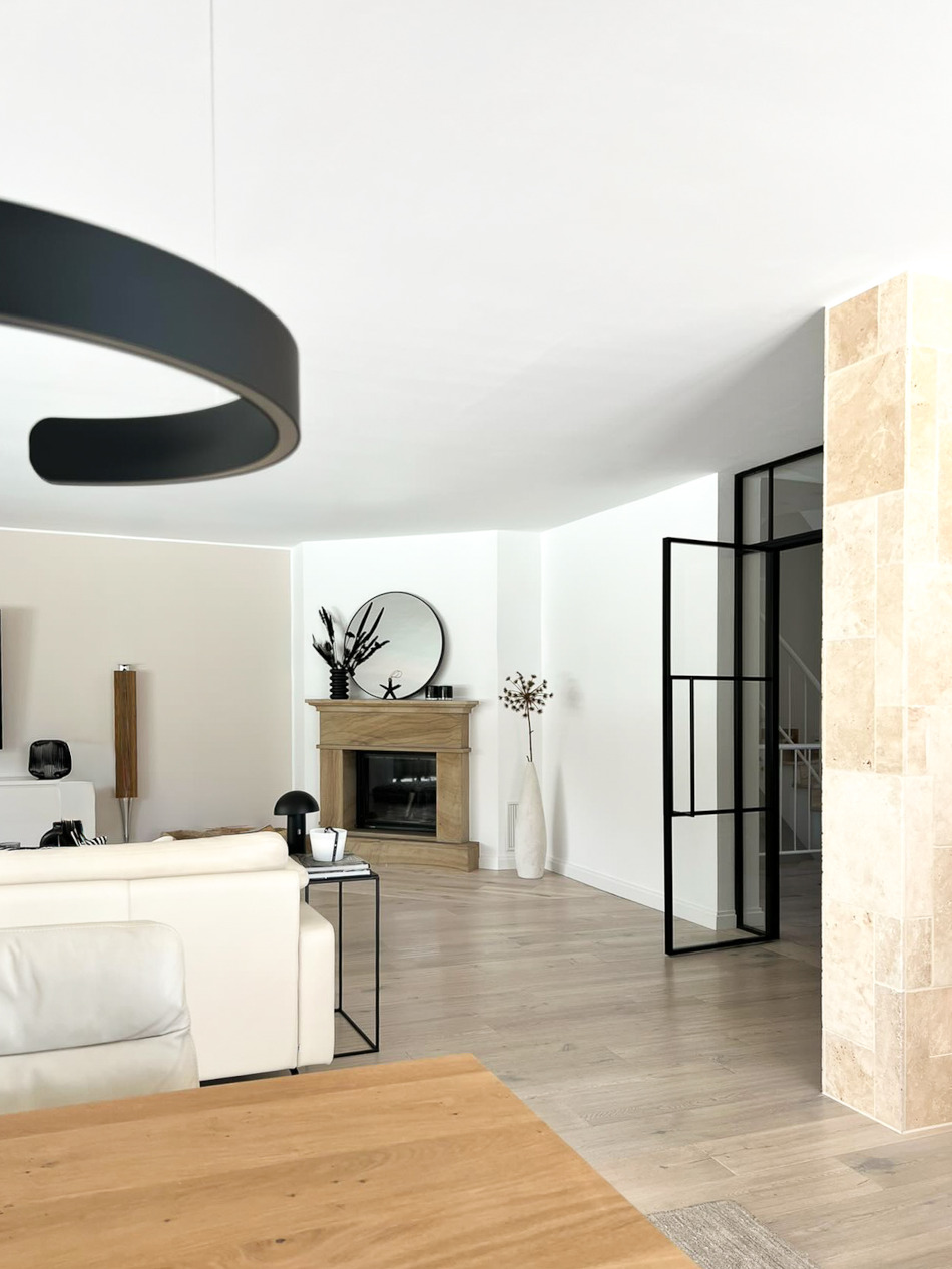 steel-interior-projekt-dortmund-wohnzimmer-doppeltür-drehtür-windfang-4