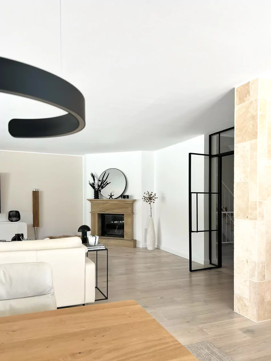 steel-interior-projekt-dortmund-wohnzimmer-doppeltür-drehtür-windfang-4